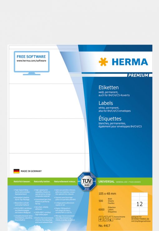 HERMA 4417 PREMIUM LABELS A4